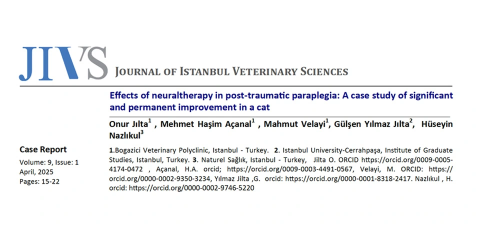 Effects of neuraltherapy in post-traumatic paraplegia: A case study of significant and permanent improvement in a cat
