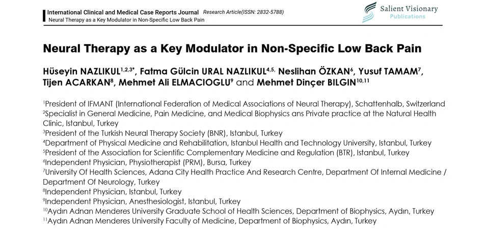 Neural Therapy as a Key Modulator in Non-Specific Low Back Pain