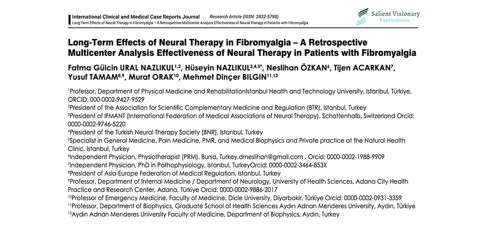 Long-Term Effects of Neural Therapy in Fibromyalgia – A Retrospective Multicenter Analysis Effectiveness of Neural Therapy in Patients with Fibromyalgia